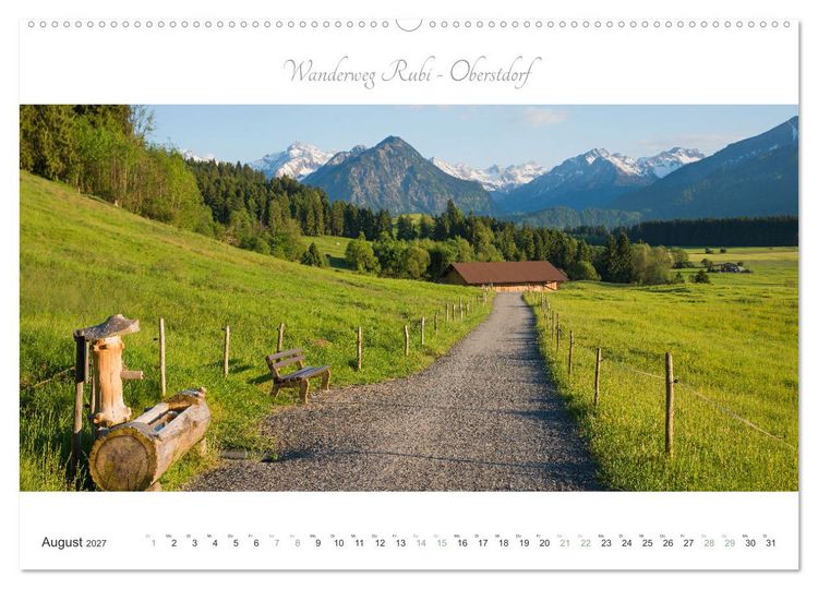 Produktbild: Wanderlust Oberstdorf (hochwertiger Premium Wandkalender 2027 DIN A2 quer), Kunstdruck in Hochglanz