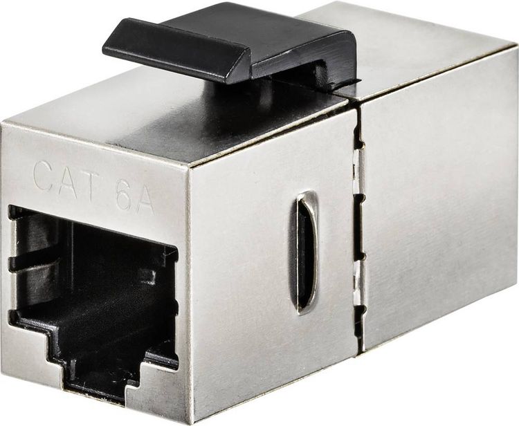 Produktbild: Renkforce RJ45 Netzwerk Adapter CAT 6a [1x RJ45-Buchse 8p8c - 1x RJ45-Buchse 8p8c]