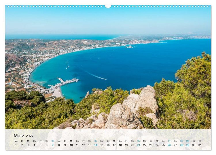 Produktbild: Insel Kos - Badeparadies der S&uuml;d&auml;g&auml;is (Wandkalender 2027 DIN A2 quer), CALVENDO Monatskalender