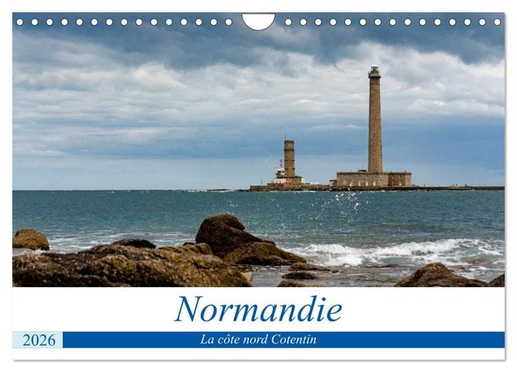 Produktbild: Normandie, la c&ocirc;te nord Cotentin (Calendrier mural 2026 DIN A4 vertical), CALVENDO calendrier mensuel