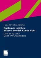 Produktbild: Customer Insights: Wissen wie der Kunde tickt