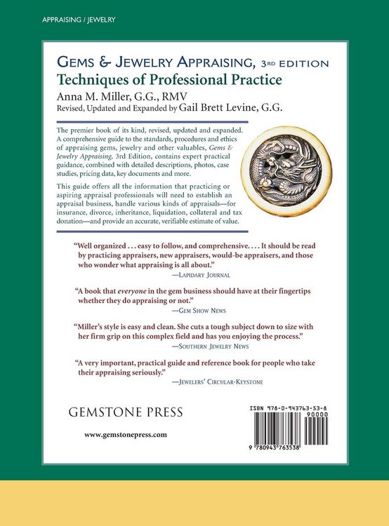 Produktbild: Gems & Jewelry Appraising (3rd Edition)