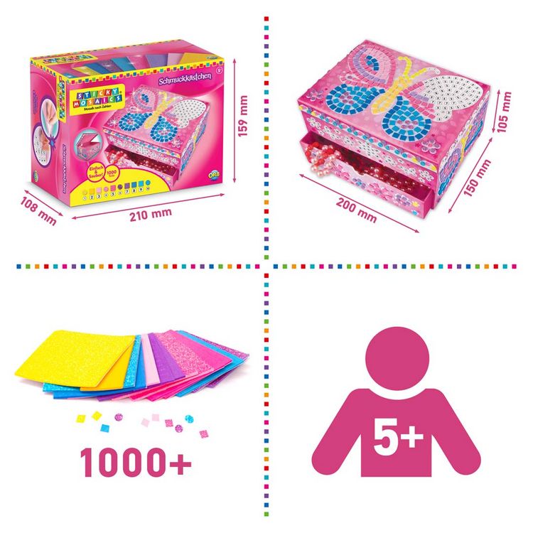 Produktbild: Sticky Mosaics Schmuckk&auml;stchen Schmetterling