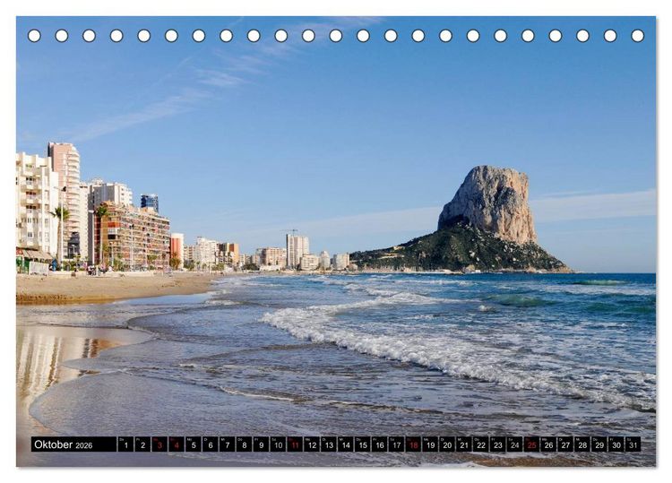 Produktbild: Costa Blanca - Spaniens wei&szlig;e K&uuml;ste (Tischkalender 2026 DIN A5 quer), CALVENDO Monatskalender