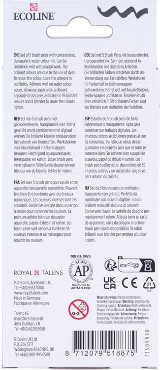 Produktbild: Brush Pen 5er Set Primary