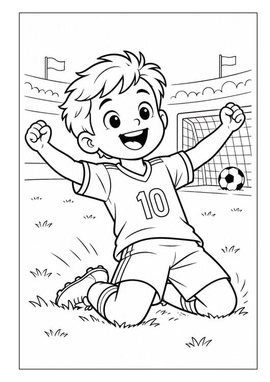 Produktbild: Kleine Kicker ganz gro&szlig;! &ndash; Fu&szlig;ball Malbuch ab 4 Jahren f&uuml;r Jungs mit 50 Ausmalbildern