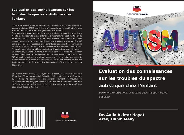 Produktbild: &Eacute;valuation des connaissances sur les troubles du spectre autistique chez l'enfant