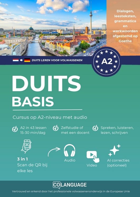 Produktbild: Duits leren A2 basis: cursus op A2-niveau met audio