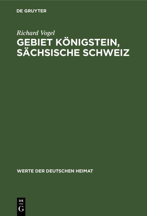 Produktbild: Gebiet K&ouml;nigstein, s&auml;chsische Schweiz