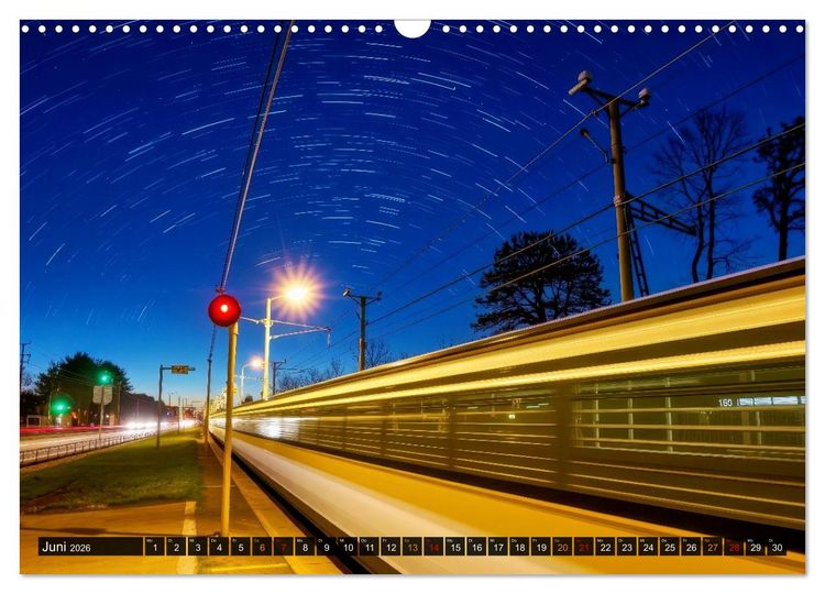 Produktbild: Z&uuml;ge in Bewegung (Wandkalender 2026 DIN A3 quer), CALVENDO Monatskalender