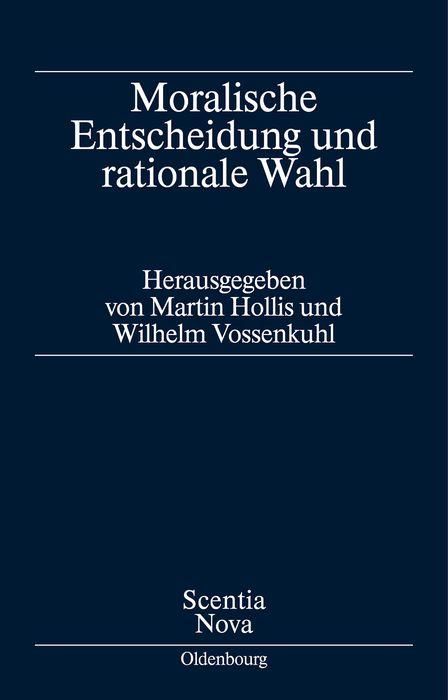 Produktbild: Moralische Entscheidung und rationale Wahl