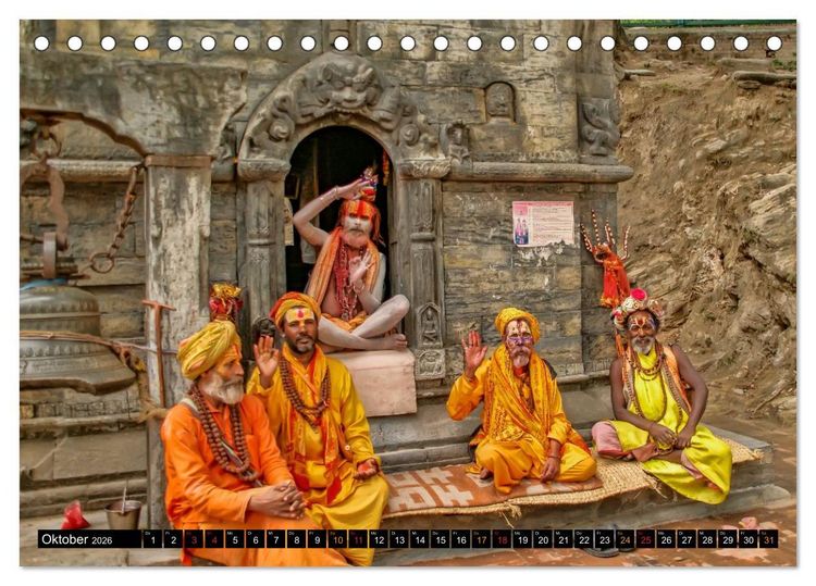 Produktbild: Nepal - das Dach der Welt (Tischkalender 2026 DIN A5 quer), CALVENDO Monatskalender