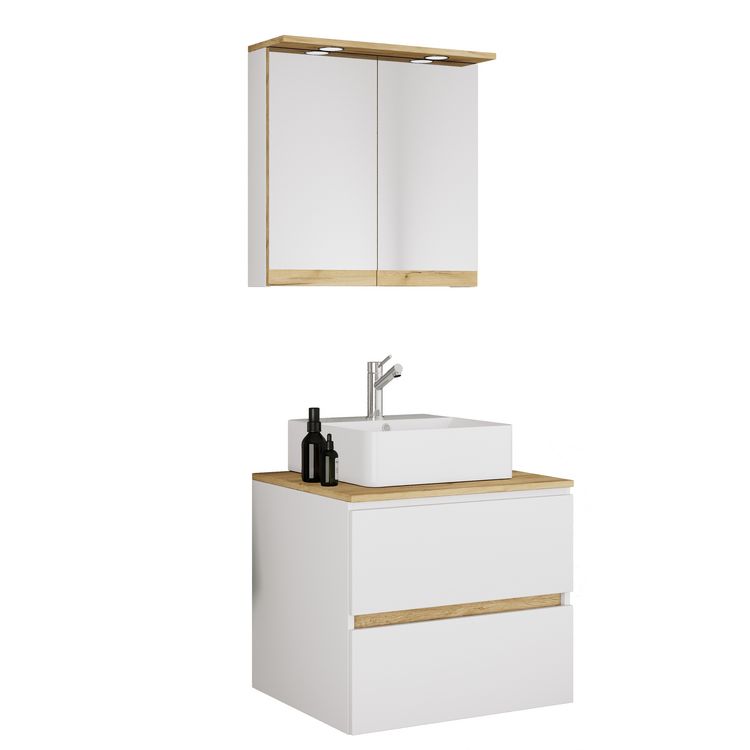 Produktbild: 3 tlg. Badm&ouml;bel-Set mit Waschbecken Cosila-A 61 cm