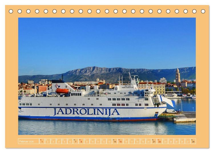 Produktbild: SPLIT Kroatien - Dalmatien (Tischkalender 2026 DIN A5 quer), CALVENDO Monatskalender