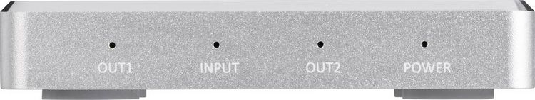 Produktbild: SpeaKa Professional 2 Port HDMI-Splitter mit Aluminiumgeh&auml;use, Ultra HD-f&auml;hig 3840 x 2160 Pixel