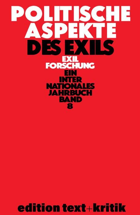 Produktbild: Politische Aspekte des Exils