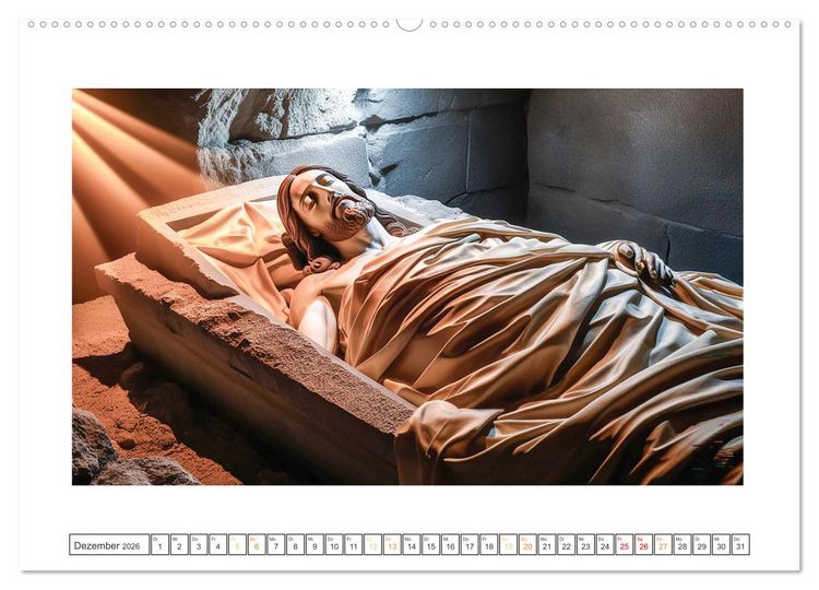 Produktbild: Durch das Jahr mit Jesus (Wandkalender 2026 DIN A2 quer), CALVENDO Monatskalender