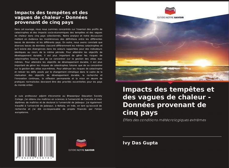 Produktbild: Impacts des temp&ecirc;tes et des vagues de chaleur - Donn&eacute;es provenant de cinq pays