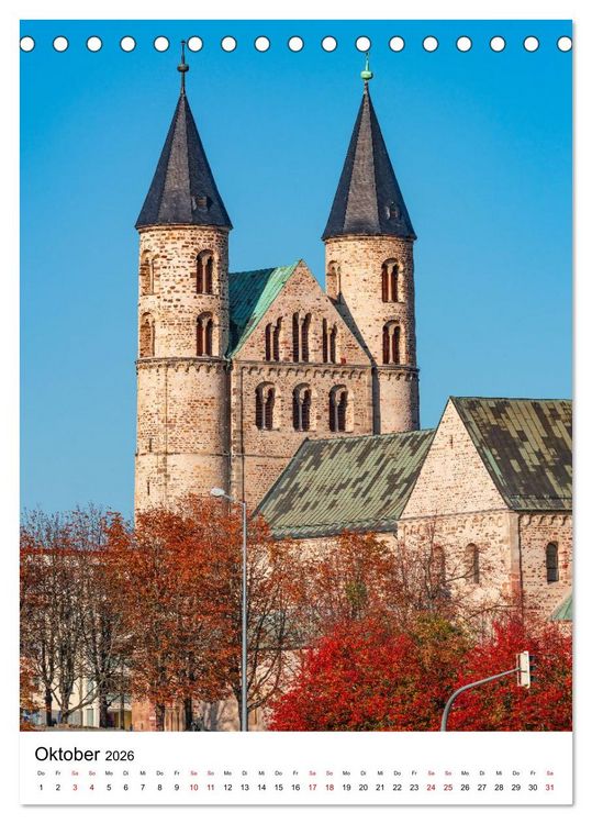 Produktbild: Magdeburg - Die sch&ouml;nsten Momente (Tischkalender 2026 DIN A5 hoch), CALVENDO Monatskalender