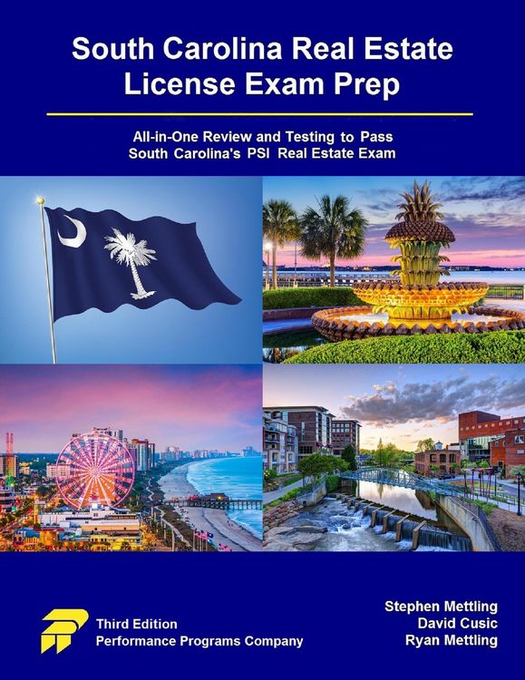 Produktbild: South Carolina Real Estate License Exam Prep: All-in-One Review and Testing to Pass South Carolina's PSI Real Estate Exam