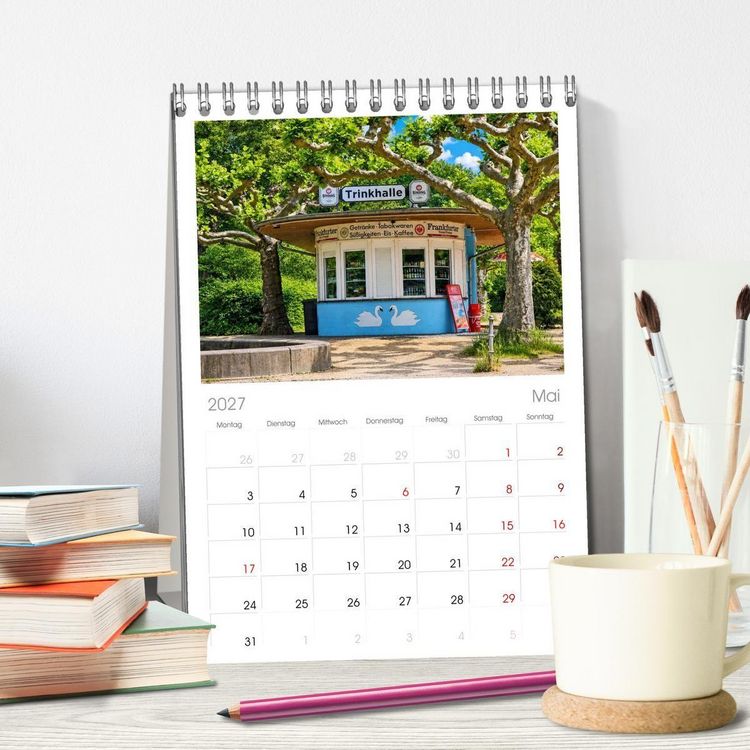 Produktbild: Tischplaner 2027 - Frankfurter Kiosk Kultur (A5 Tischkalender zum Aufstellen) CALVENDO