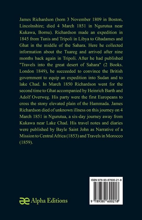 Produktbild: Narrative of a Mission to Central Africa Performed in the Years 1850-51, (Volume 2) Under the Orders and at the Expense of Her Majesty's Government