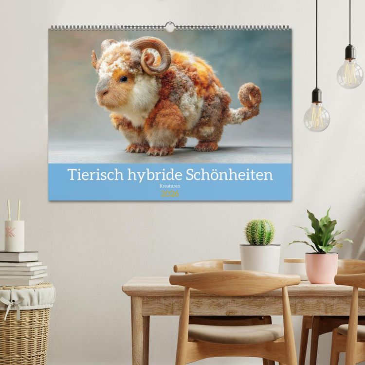 Produktbild: Tierisch hybride Sch&ouml;nheiten - Kreaturen (Wandkalender 2026 DIN A2 quer), CALVENDO Monatskalender