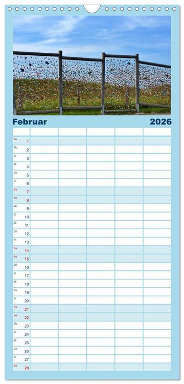 Produktbild: Familienplaner 2026 - Heiligenhafen immer wieder mit 5 Spalten (Wandkalender, 21 x 45 cm) CALVENDO