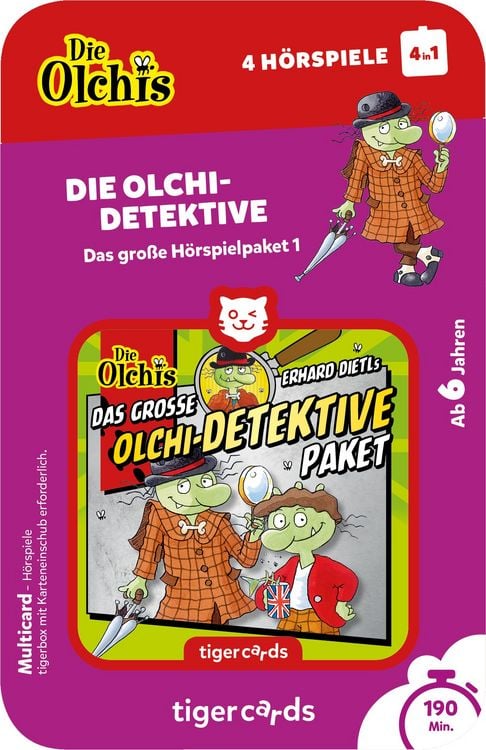 Produktbild: tigercards Multicard - Olchi-Detektive - 4 H&ouml;rspiele (Folgen 1 - 4)