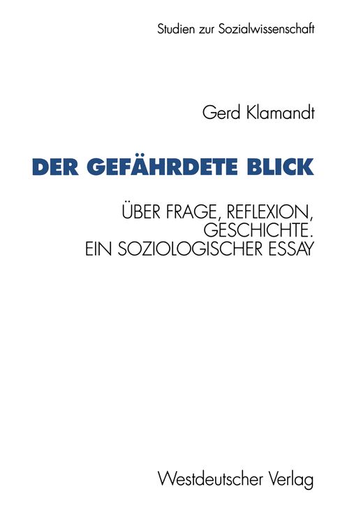 Produktbild: Der gef&auml;hrdete Blick