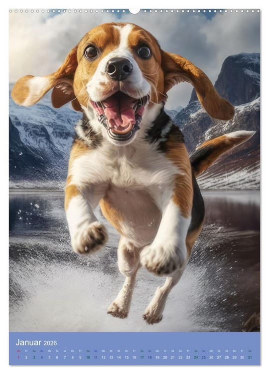 Produktbild: Hunde mit Temperament (Wandkalender 2026 DIN A2 hoch), CALVENDO Monatskalender