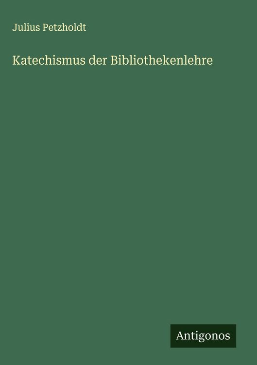 Produktbild: Katechismus der Bibliothekenlehre