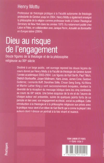 Produktbild: Dieu au risque de l'engagement