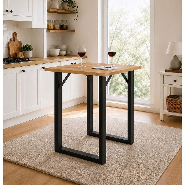 Holz Bartisch Stehtisch Tisch Tresen Xona 80x80 cm kaufen