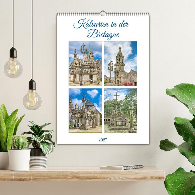 Produktbild: Kalvarien in der Bretagne (Wandkalender 2027 DIN A2 hoch), CALVENDO Monatskalender