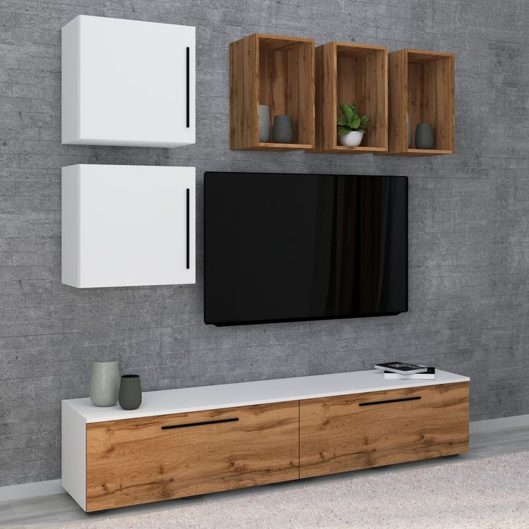 Produktbild: Holz Wandregal H&auml;ngeregal Wandboard Regal Arila S