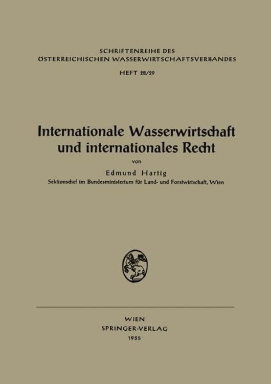 Produktbild: Internationale Wasserwirtschaft und internationales Recht