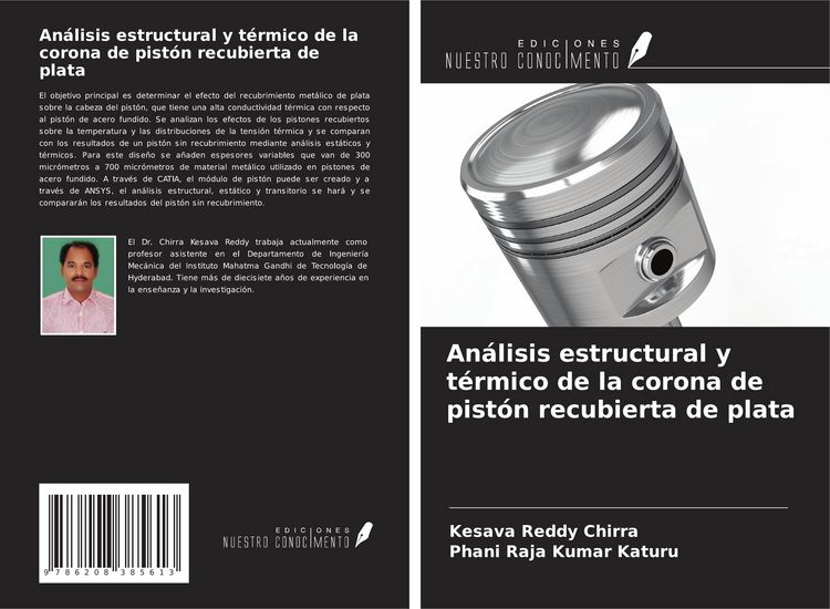 Produktbild: An&aacute;lisis estructural y t&eacute;rmico de la corona de pist&oacute;n recubierta de plata