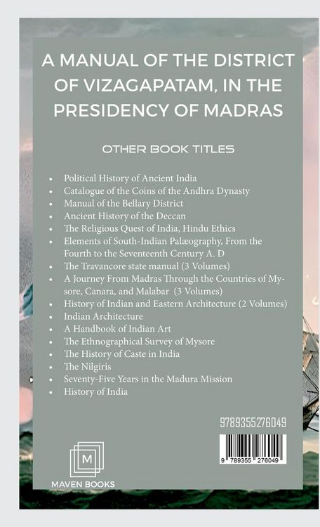 Produktbild: A Manual of the District of Vizagapatam, in the PRESIDENCY OF MADRAS