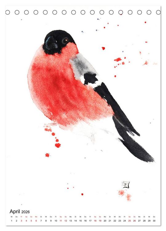 Produktbild: Tiere in Aquarell 2026 - von Ruth Trinczek (Tischkalender 2026 DIN A5 hoch), CALVENDO Monatskalender