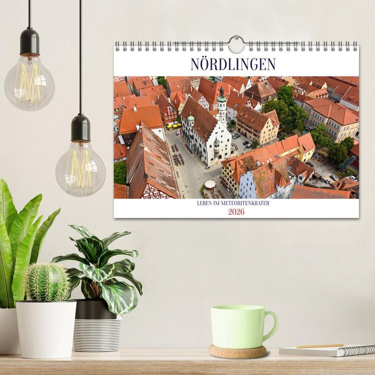 Produktbild: N&Ouml;RDLINGEN - Leben im Meteoritenkrater (Wandkalender 2026 DIN A4 quer), CALVENDO Monatskalender