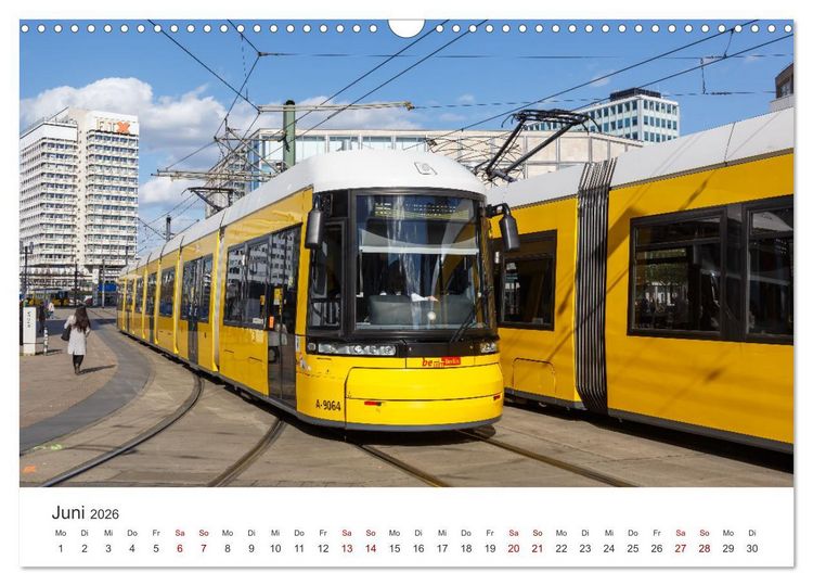 Produktbild: Trams und Stra&szlig;enbahnen (Wandkalender 2026 DIN A3 quer), CALVENDO Monatskalender