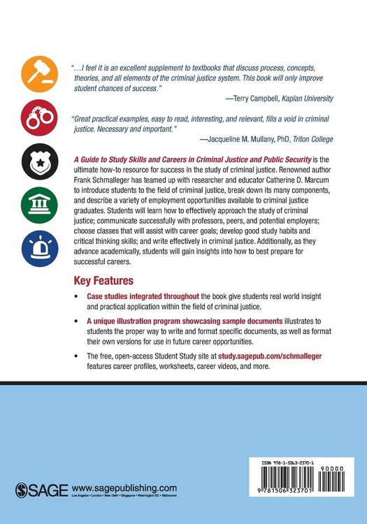 Produktbild: A Guide to Study Skills and Careers in Criminal Justice and Public Security