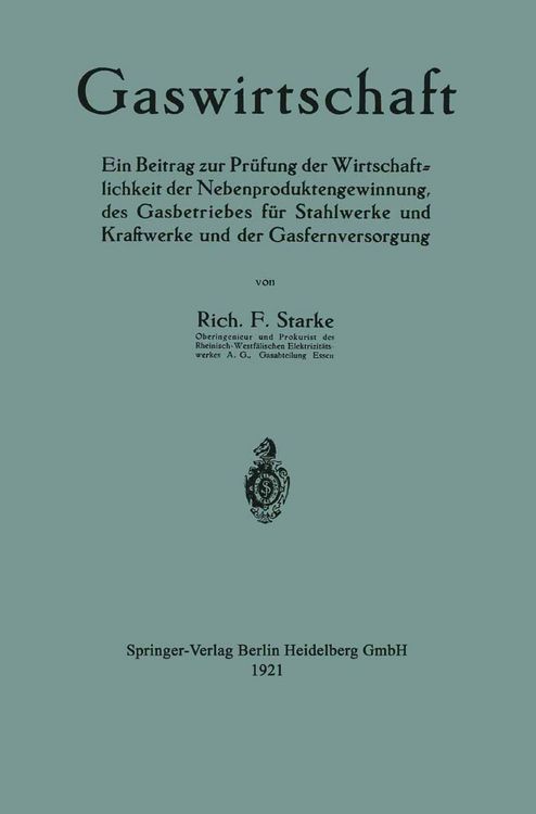 Produktbild: Gaswirtschaft