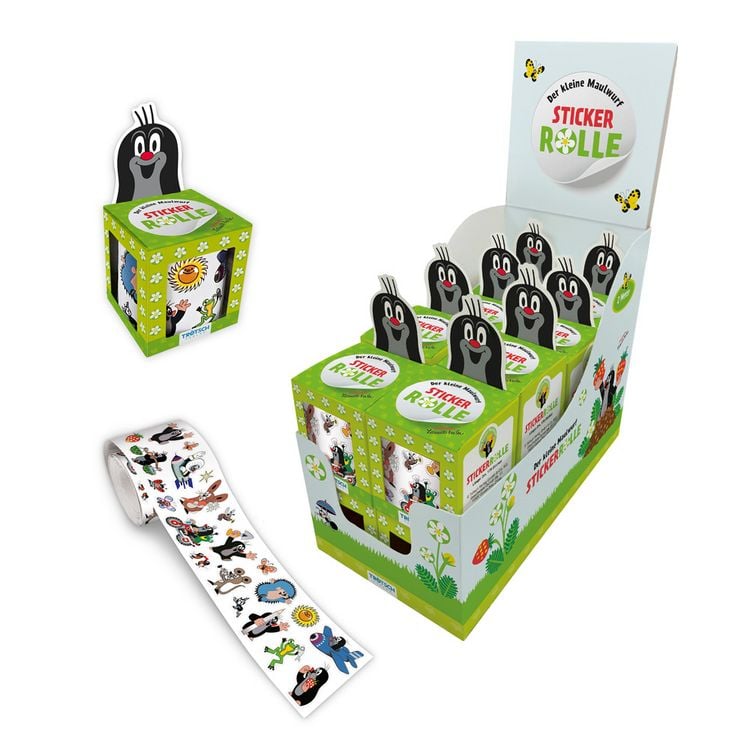 Produktbild: TR&Ouml;TSCH- Der Kleine Maulwurf Stickerrolle Sticker