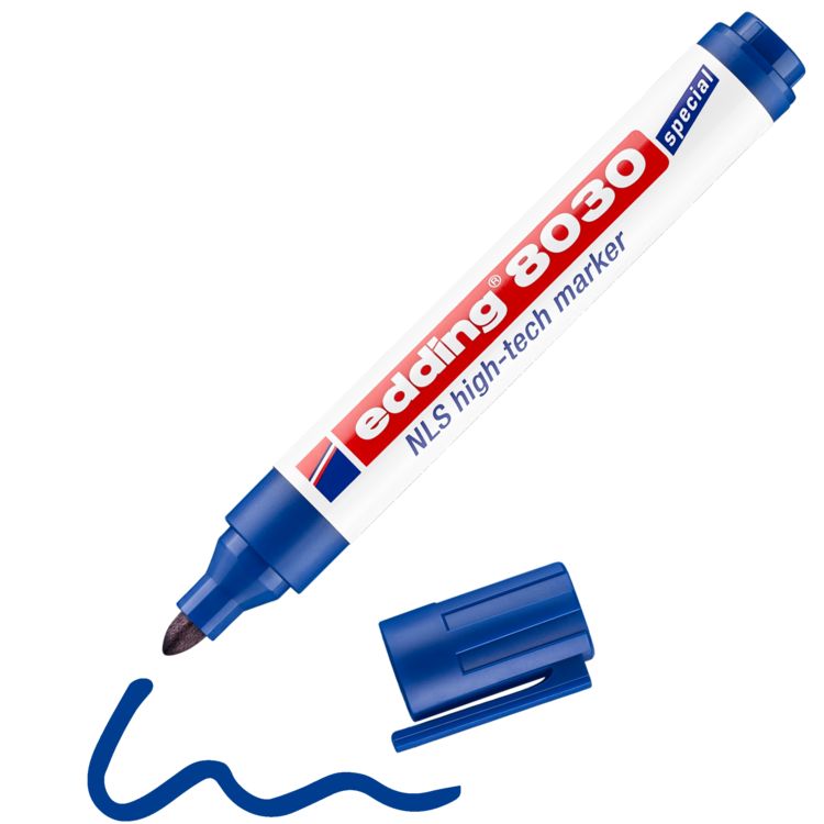 Produktbild: EDDING&reg; High-Tech Marker 8030 NLS, blau