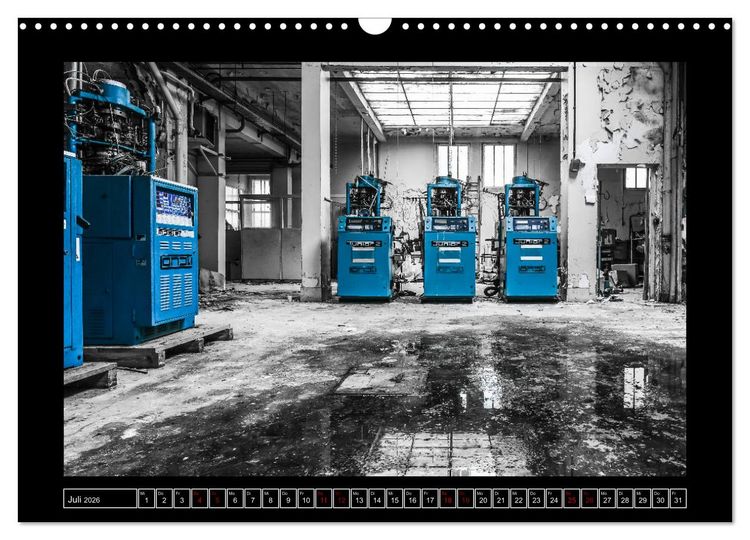 Produktbild: Lost Places - Farbenspiele (Wandkalender 2026 DIN A3 quer), CALVENDO Monatskalender