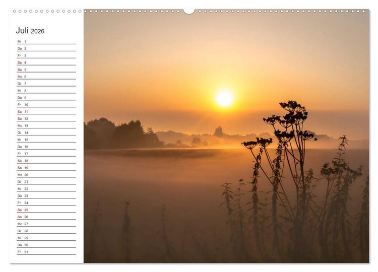 Produktbild: Worpswede - Natursch&ouml;nheiten im Teufelsmoor (Wandkalender 2026 DIN A2 quer), CALVENDO Monatskalender