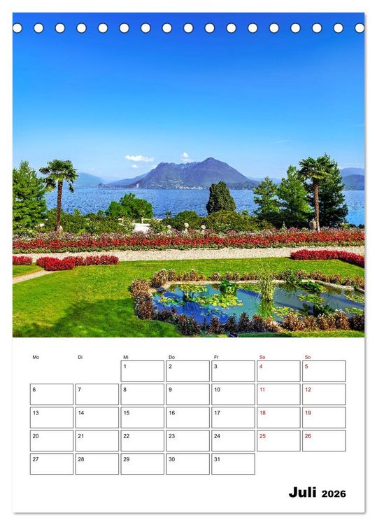 Produktbild: Piemont - Impressionen aus Norditalien (Tischkalender 2026 DIN A5 hoch), CALVENDO Monatskalender