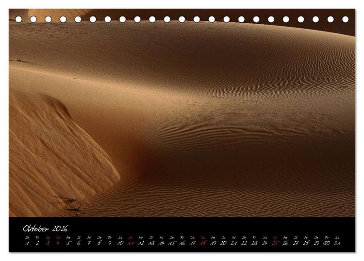 Produktbild: Farben der W&uuml;ste (Tischkalender 2026 DIN A5 quer), CALVENDO Monatskalender